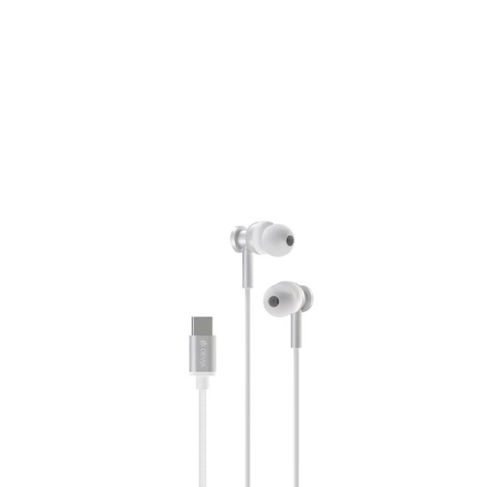 Devia - Devia In-Ear Trådbundna Hörlurar USB-C Smart M1 Digital Metal - Silver