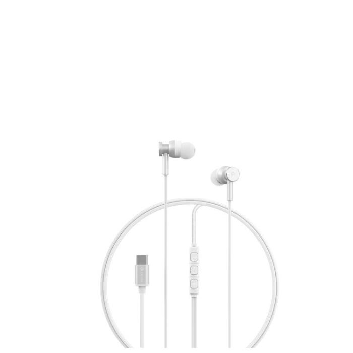 Devia - Devia In-Ear Trådbundna Hörlurar USB-C Smart M1 Digital Metal - Silver