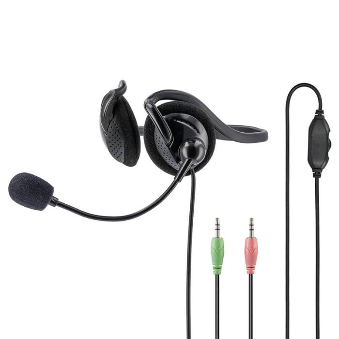 Hama - HAMA PC Office Headset NHS-P100 Stereo Nackband Svart