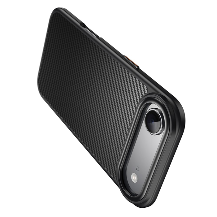 A-One Brand - iPhone 17 Air Mobilskal MagSafe Carbon Fiber - Svart