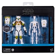 SW - SW The Black Series 6 Inch Figure Clone Commando & B1 Battle Droid