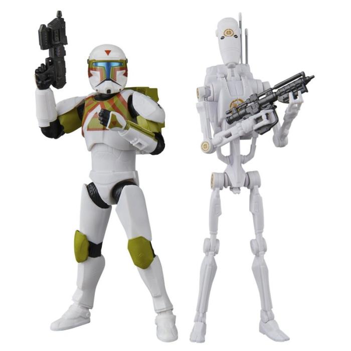 SW - SW The Black Series 6 Inch Figure Clone Commando & B1 Battle Droid