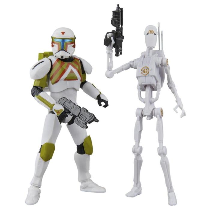 SW - SW The Black Series 6 Inch Figure Clone Commando & B1 Battle Droid