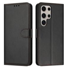 OEM - Pl&aring;nboksfodral f&ouml;r Samsung Galaxy S26 Ultra Konstl&auml;der med st&auml;ll - Svart