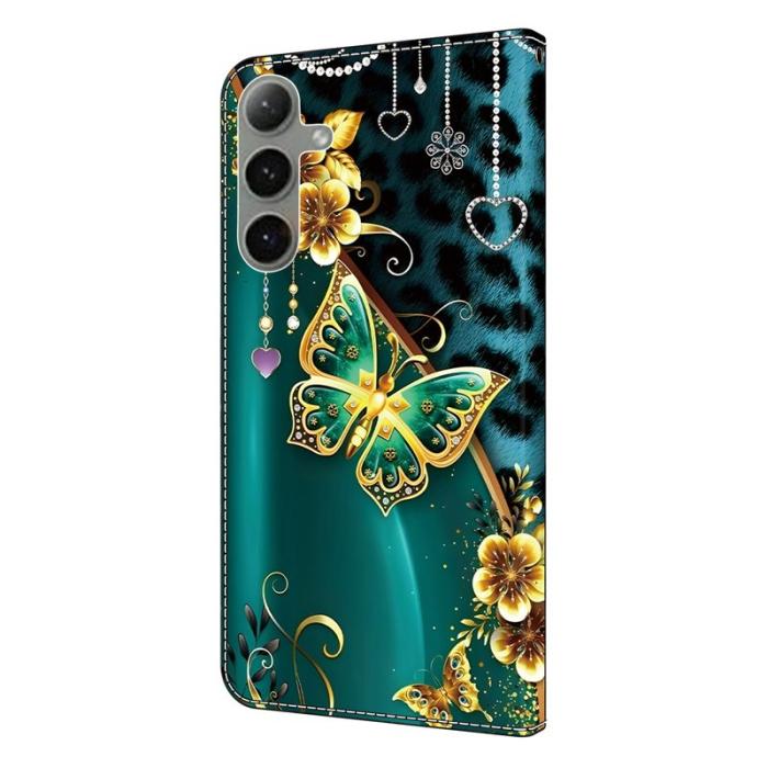OEM - Plånboksfodral för Samsung Galaxy S26 Mönster - Guldblomma