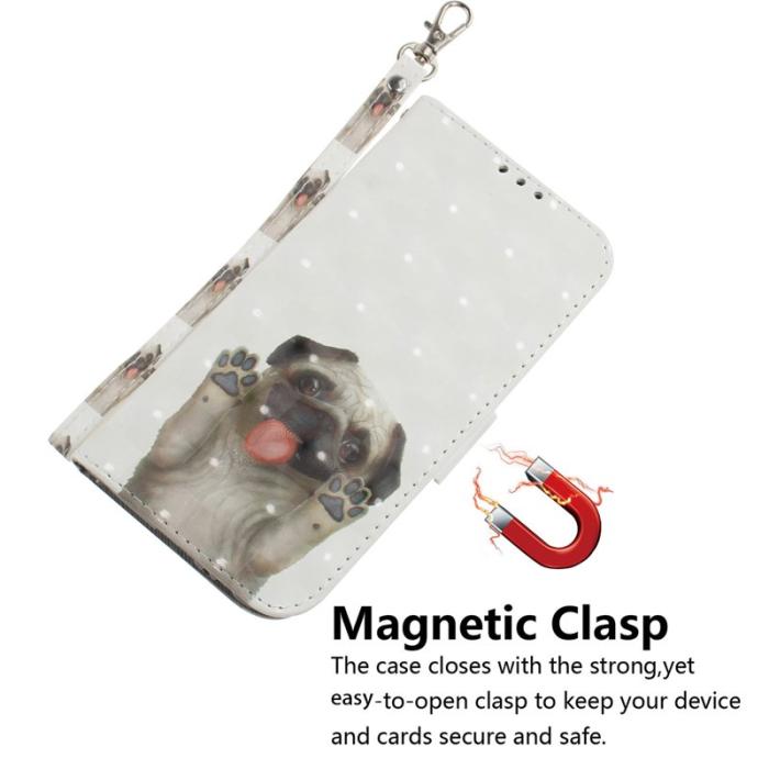 OEM - Plånboksfodral för Samsung Galaxy S26 Konstläder Mönster - Pug