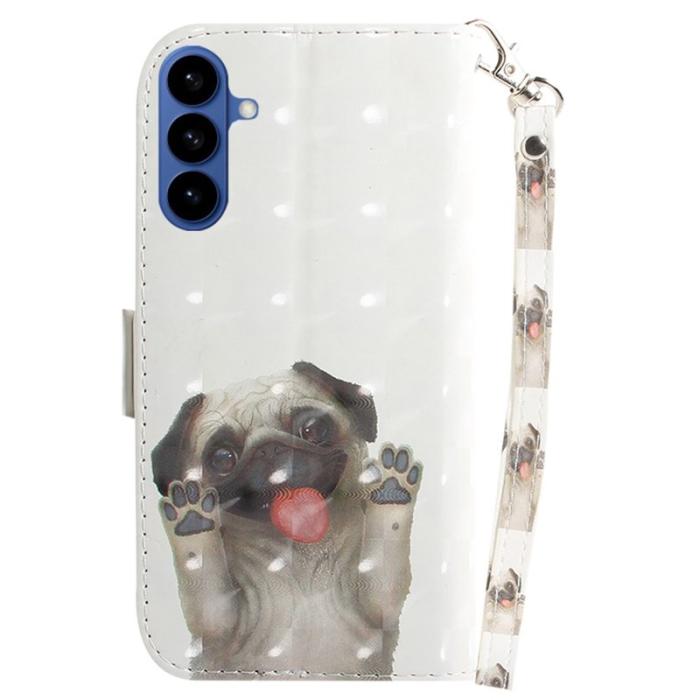 OEM - Plånboksfodral för Samsung Galaxy S26 Konstläder Mönster - Pug