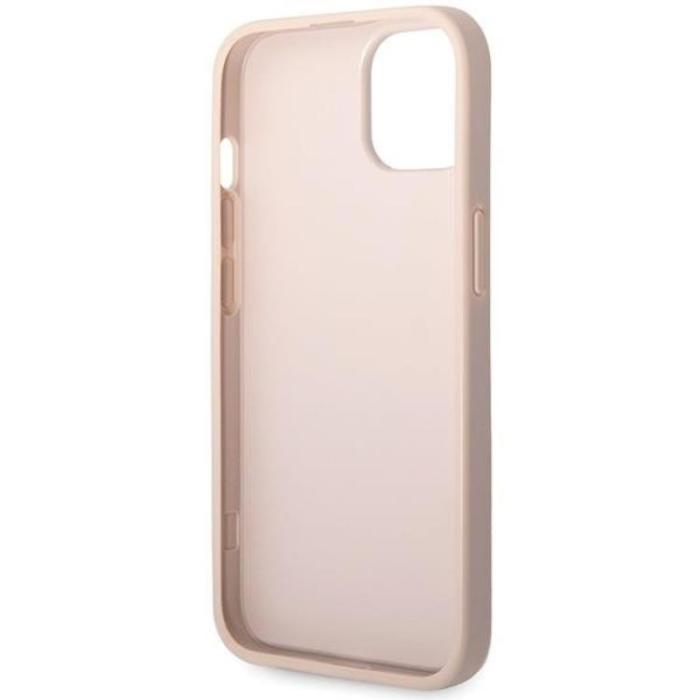 Guess - Guess Mobilskal till iPhone 15 Big Metall Logo - Rosa