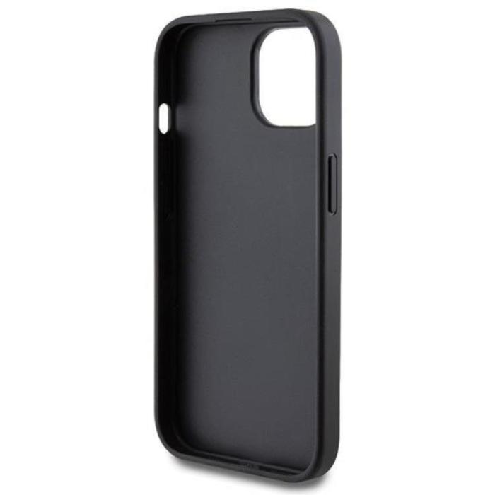 Guess - Guess Mobilskal till iPhone 15 Metall Gold Logo - Grå