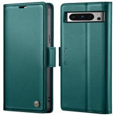 Caseme - CASEME Pl&aring;nboksfodral Konstl&auml;der till Google Pixel 8 Pro - Gr&ouml;n