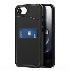 Dux Ducis - DUX DUCIS Rafi II Mobilskal till iPhone 16e med kortplats Konstl&auml;der - Svart