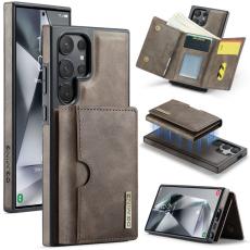 DG.MING - DG.MING M6 Series Konstl&auml;der Pl&aring;nboksfodral f&ouml;r Samsung Galaxy S24 Ultra - Brun