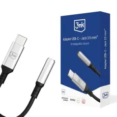 3MK - 3mk USB-C Till Jack Adapter (3.5mm) - Svart