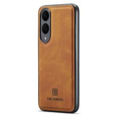 DG.MING - DG.MING Mobilskal till Samsung Galaxy S25 Edge PU L&auml;der Hybrid Brun