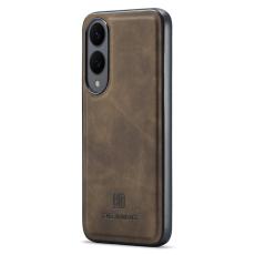 DG.MING - DG.MING Mobilskal till Samsung Galaxy S25 Edge PU L&auml;der Hybrid Brun