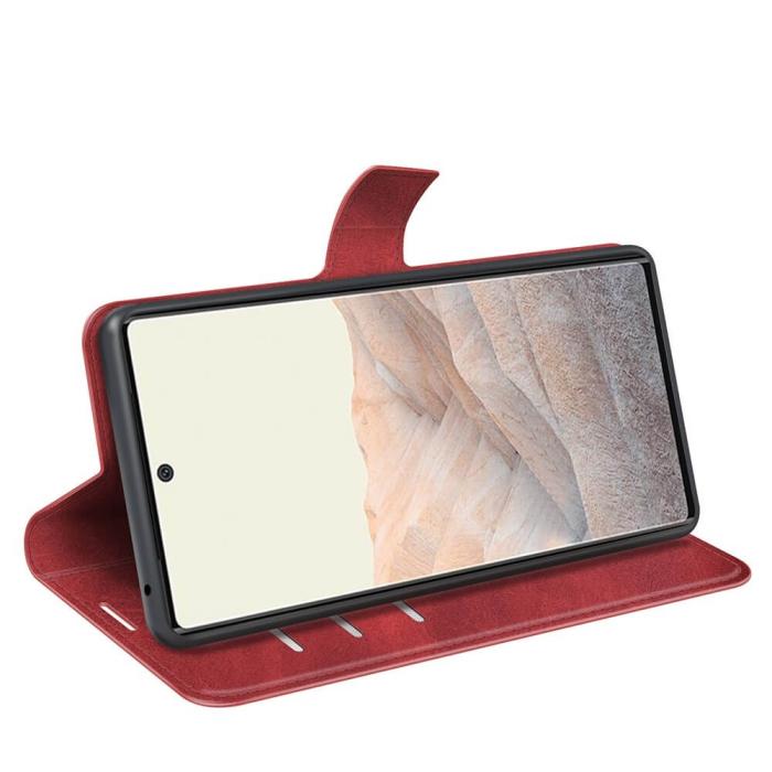 A-One Brand - Flip Folio Plånboksfodral till Google Pixel 6 Pro - Röd