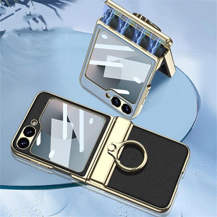 GKK - GKK Samsung Galaxy Z Flip7 FE Fodral PC+PU - Grön