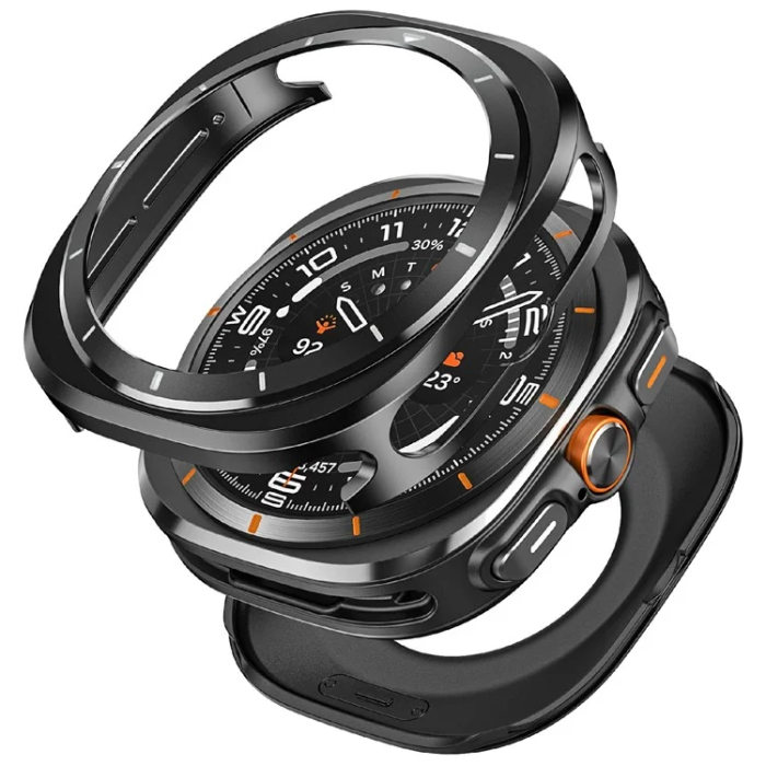 OEM - Galaxy Watch Ultra (47mm) Skal Bumper - Svart/Vit