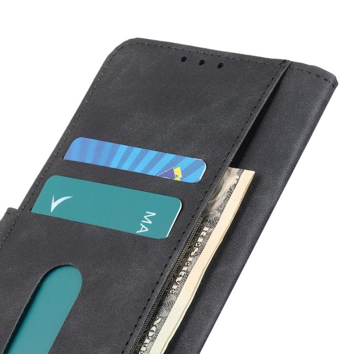 KHAZNEH - KHAZNEH OnePlus 13R 5G Plånboksfodral Konstläder Retro Textur - Svart