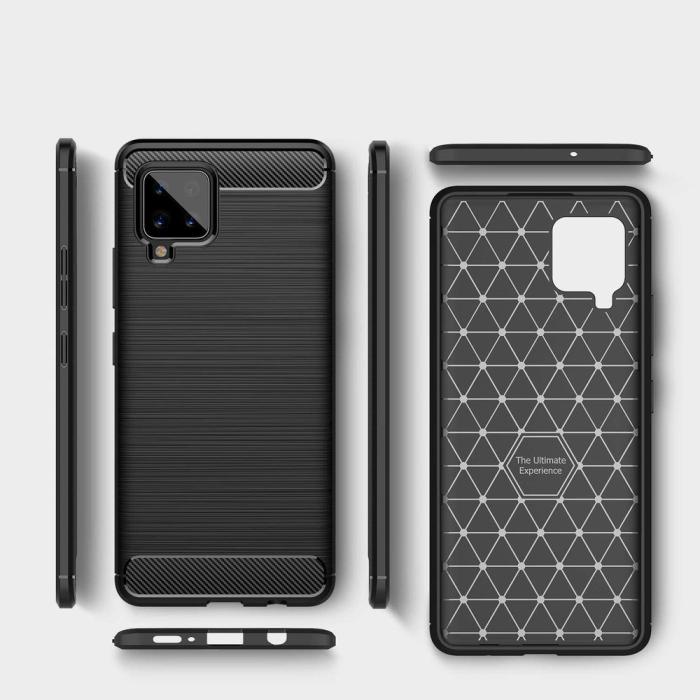 Hurtel - Carbon Flexible TPU skal till Samsung Galaxy A42 5G - Svart
