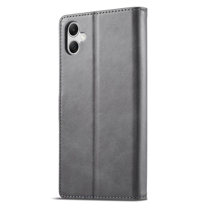 LC.imeeke - LC.IMEEKE Samsung Galaxy A06 Plånboksfodral Konstläder - Grå