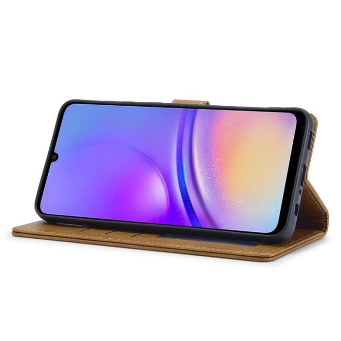 LC.imeeke - LC.IMEEKE Samsung Galaxy A06 Plånboksfodral Konstläder - Gul