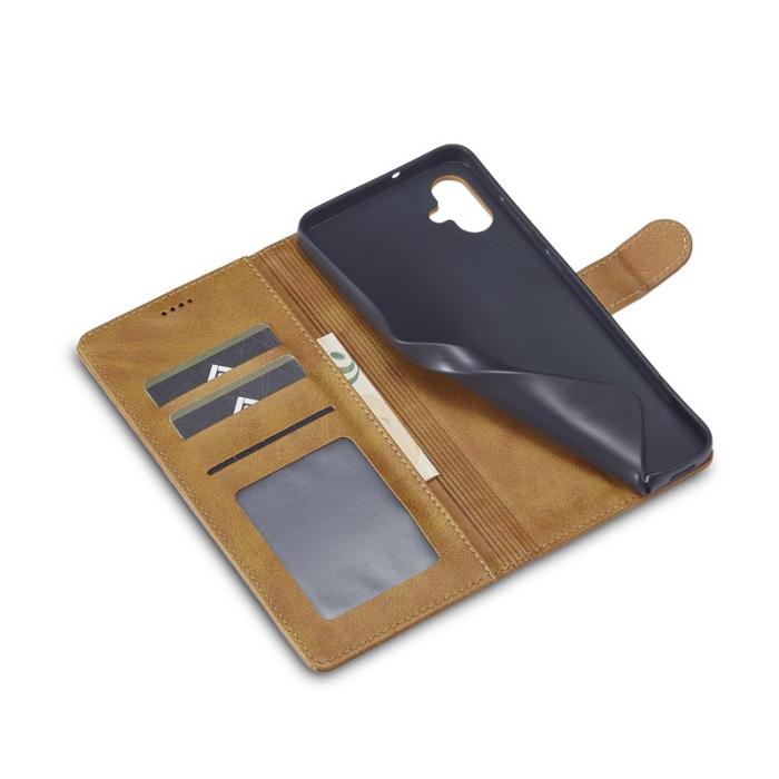 LC.imeeke - LC.IMEEKE Samsung Galaxy A06 Plånboksfodral Konstläder - Gul