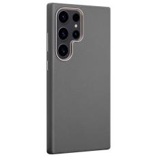X-Level - X-LEVEL Mobilskal till Samsung Galaxy S24 Ultra PU L&auml;der Gr&aring;