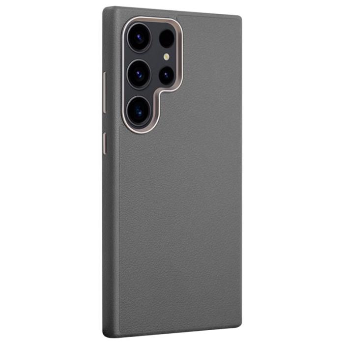 X-Level - X-LEVEL Mobilskal till Samsung Galaxy S24 Ultra PU Läder Grå
