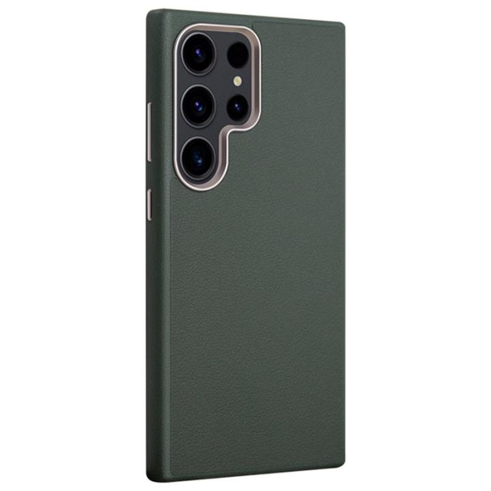 X-Level - X-LEVEL Mobilskal till Samsung Galaxy S24 Ultra PU Läder Grön