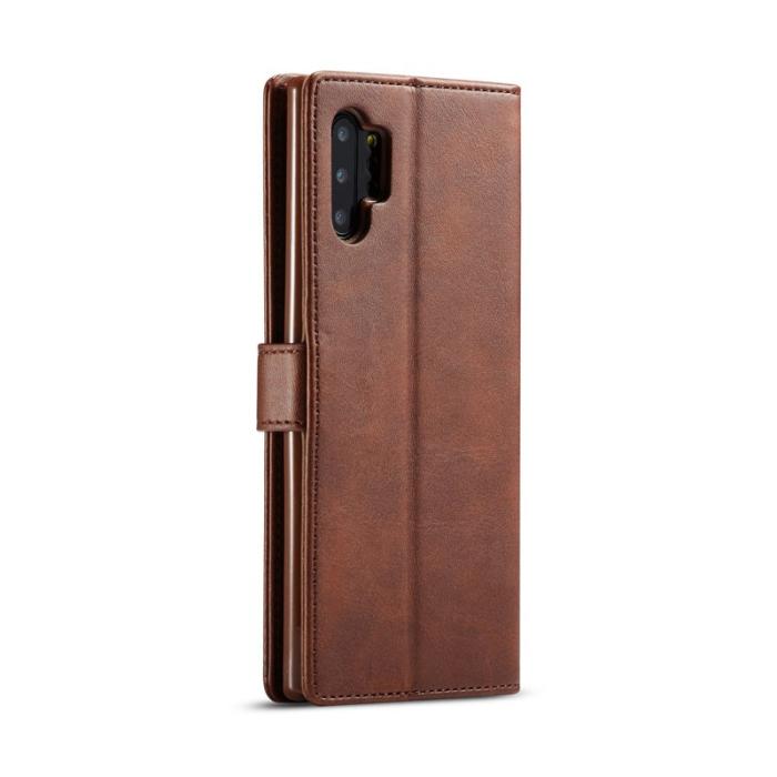 LC.imeeke - LC.IMEEKE Wallet Design Mobilskal till Samsung Galaxy A32 5G - Brun