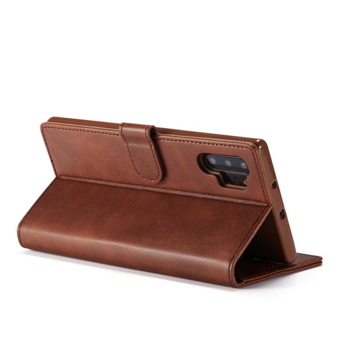 LC.imeeke - LC.IMEEKE Wallet Design Mobilskal till Samsung Galaxy A32 5G - Brun