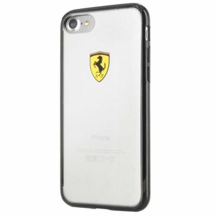 Ferrari - Ferrari Racing Shield Skal iPhone 7 / 8 / SE 2020 - Svart / Transparent