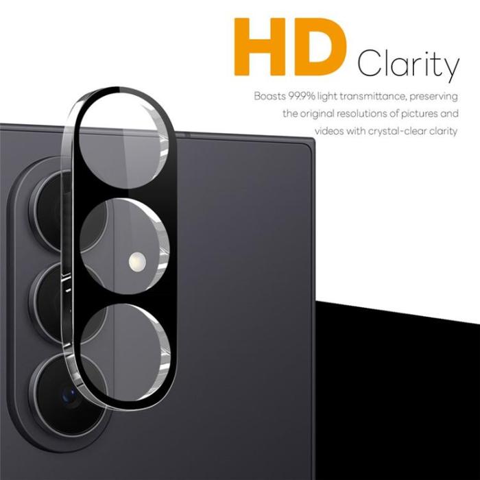 NORTHJO - [2-Pack] NORTHJO Kameralinsskydd Härdat glas För Galaxy Z Fold 8 3D - Svart