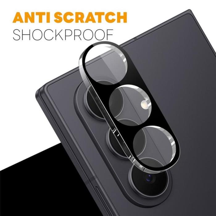 NORTHJO - [2-Pack] NORTHJO Kameralinsskydd Härdat glas För Galaxy Z Fold 8 3D - Svart
