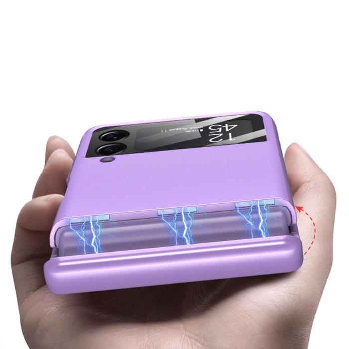 UTGATT1 - Galaxy Z Flip 4 Skal Icon - Rosa Guld