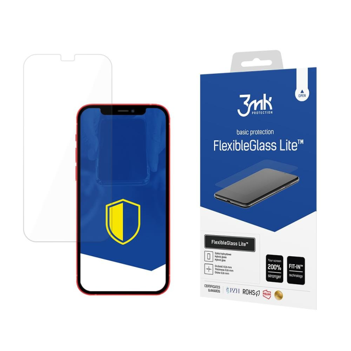 3MK - 3MK iPhone 12/12 Pro Hybrid Okrossbart Glas FlexibleGlass Lite