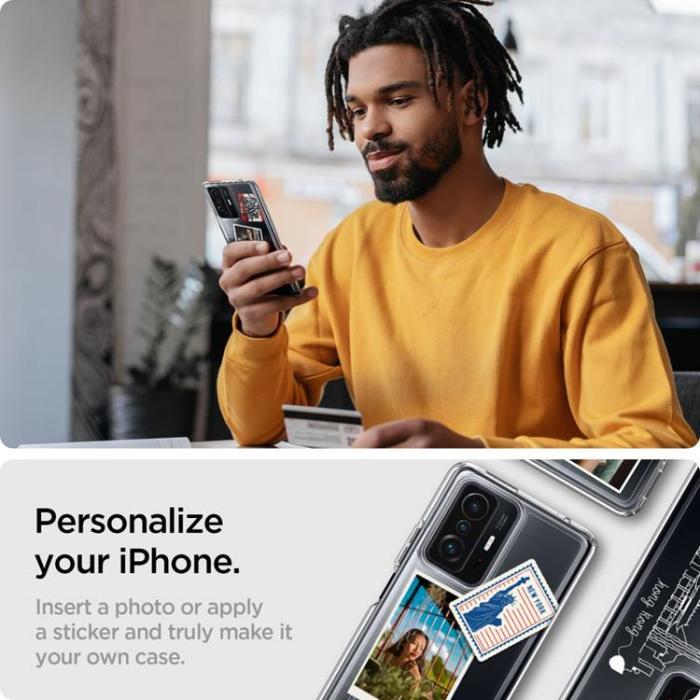 UTGATT1 - Spigen Ultra Hybrid Skal Xiaomi 11t 5g / 11t Pro 5g - Crystal Clear