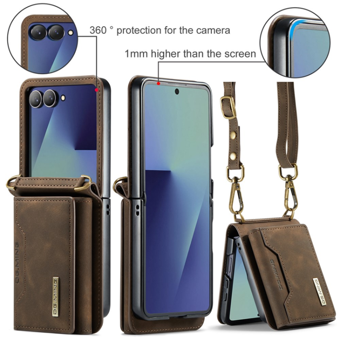 DG.MING - DG.MING Galaxy Z Flip 7 Mobilskal Detachable M2 - Kaffe