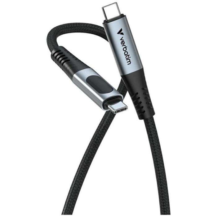 Verbatim - Verbatim USB-C Till USB-C 240W Kabel 120cm 40Gb/s med Display