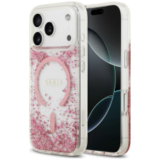 Guess - Guess Mobilskal F&ouml;r iPhone 18 Pro Max/17 Pro Max Magsafe Resin Bottom Glitter