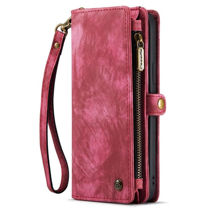 Caseme - CASEME iPhone 15 Pro Plånboksfodral 008 Detachable - Röd