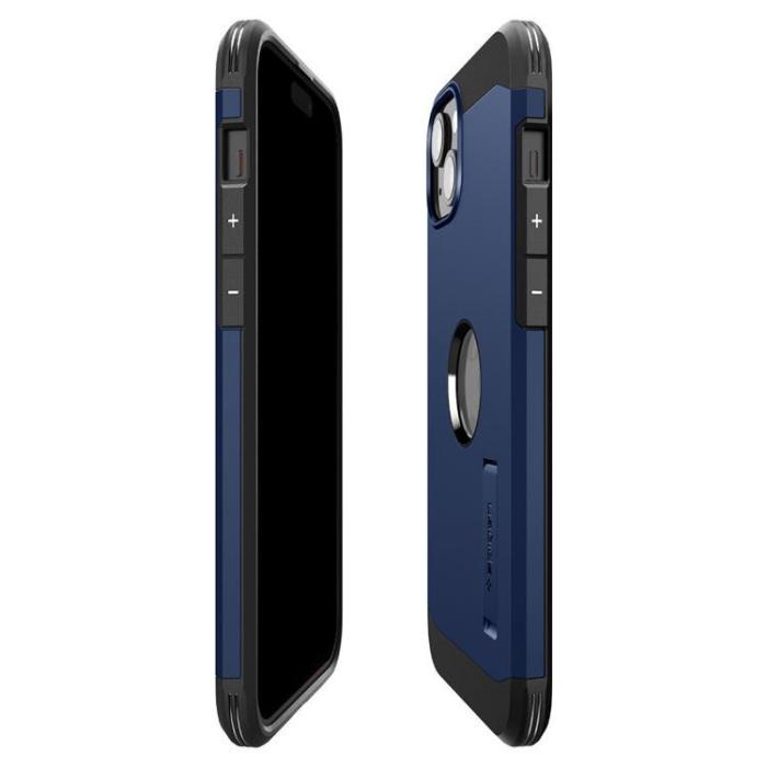 Spigen - Spigen iPhone 15 Plus Mobilskal Magsafe Tough Armor - Blå