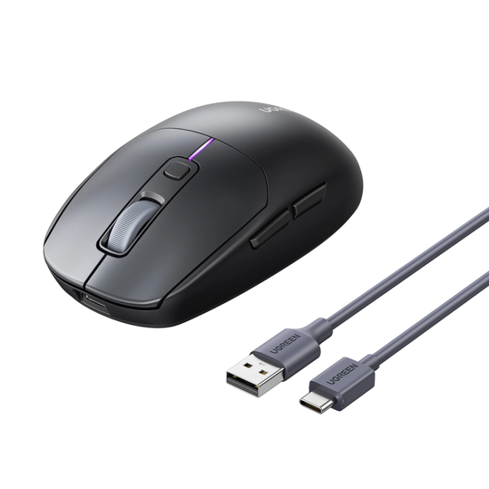 Ugreen - Ugreen MU103 Bluetooth 5.0 Dator Mus/2.4 GHz USB-mottagare - Svart