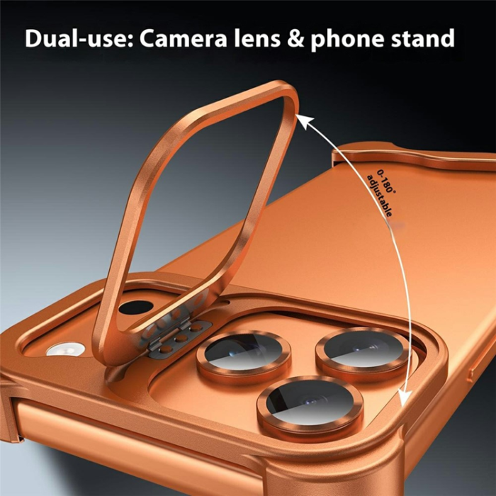 A-One Brand - iPhone 17 Pro Max Mobilskal Heat Dissipating Kickstand - Svart