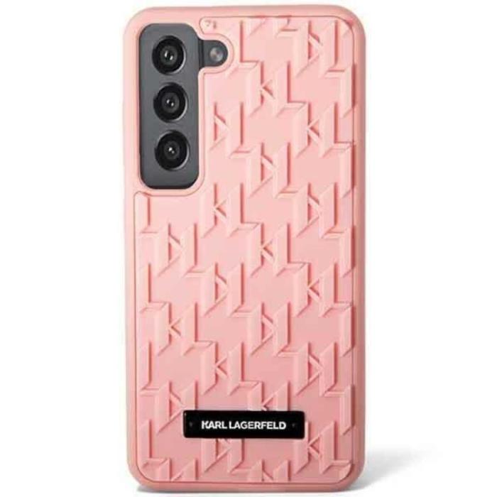 UTGATT1 - Karl Lagerfeld Galaxy S23 Plus Skal 3D Monogram - Rosa