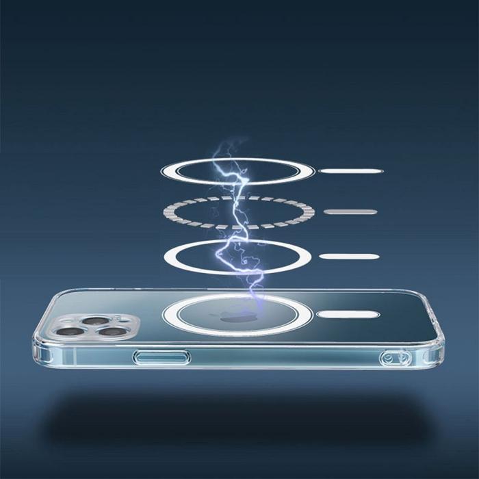 OEM - iPhone 13 Pro Max Skal Clear Magsafe Hårdplast Transparant