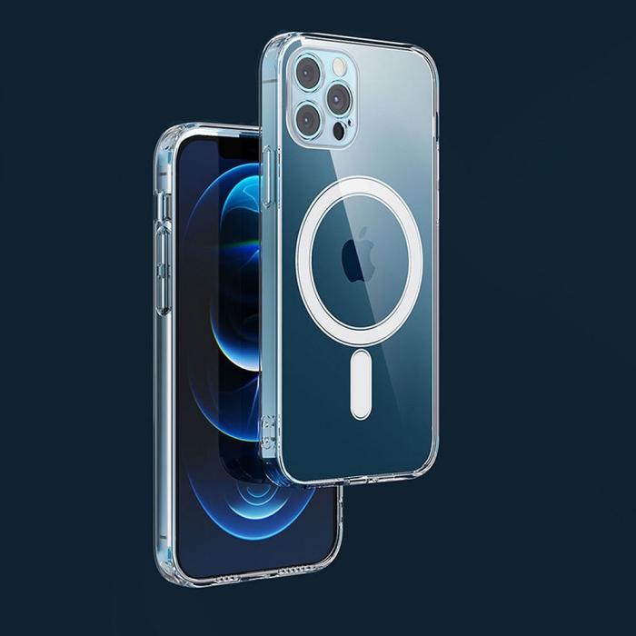 OEM - iPhone 13 Pro Max Skal Clear Magsafe Hårdplast Transparant