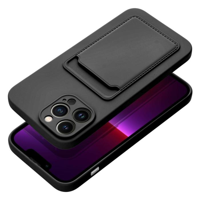 Forcell - iPhone 13 Pro Max Skal Forcell Korthållare - Svart