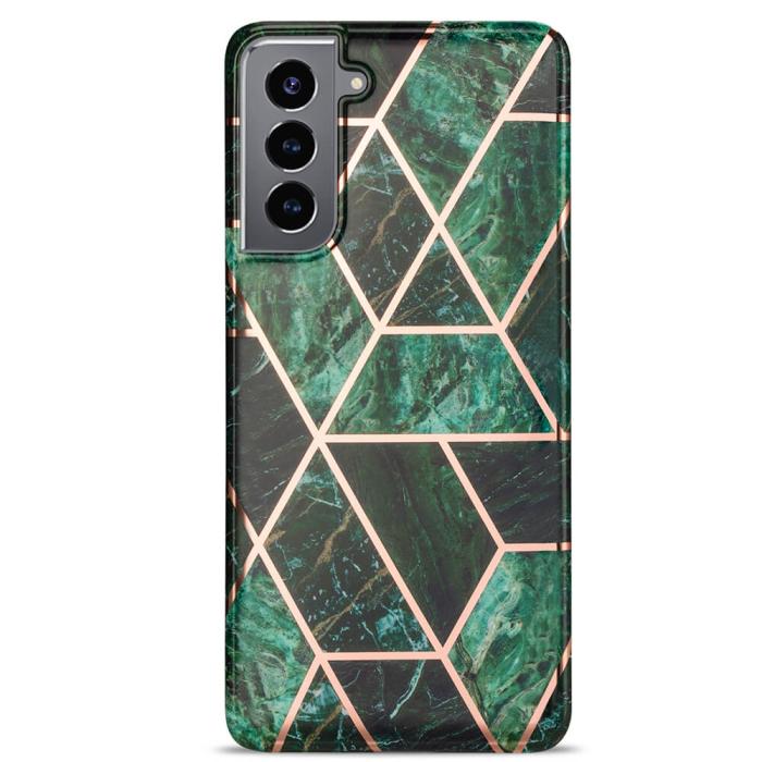 Boom of Sweden - BOOM - Grid skal till Galaxy S21 - Grön Marmor